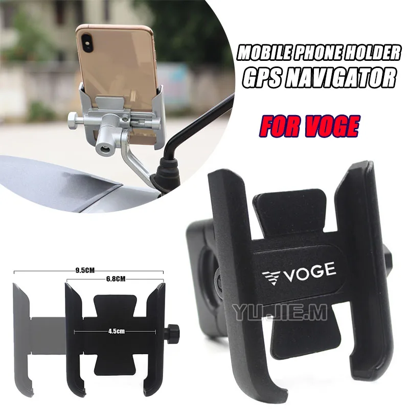 

Motorcycle Mobile Phone Holder Stand Aluminum Navigation Bracket Mount For Loncin Voge 200AC 300AC 300R 500DS 500R 650DS ER10