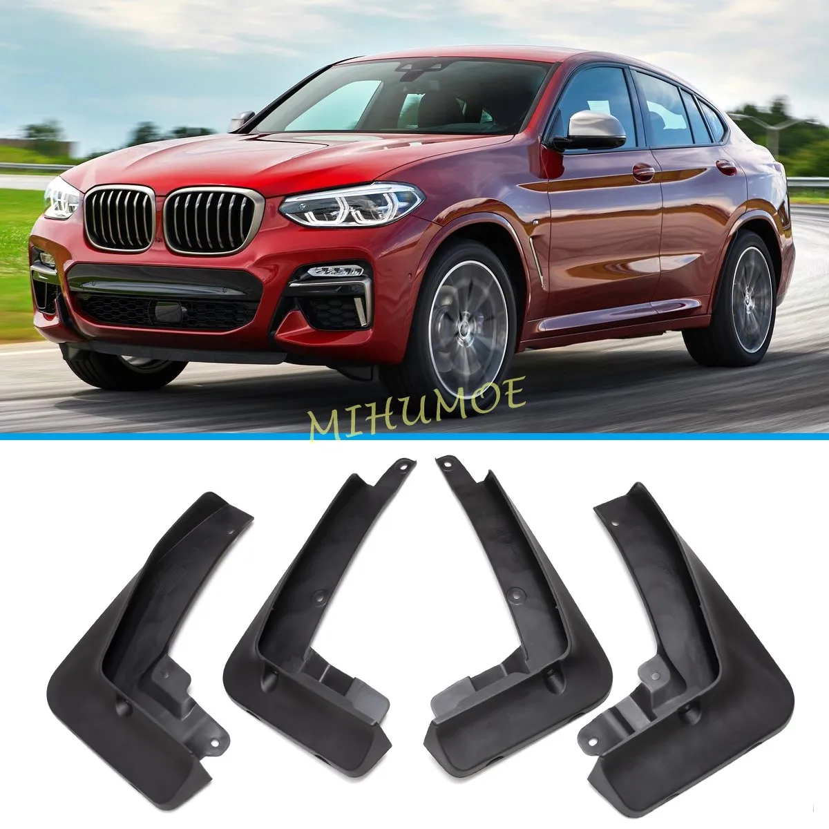 

Car Mud Flaps Splash Guard Fender Mudflap For 2019-2023 BMW X4 M Sport M40i M40d G02