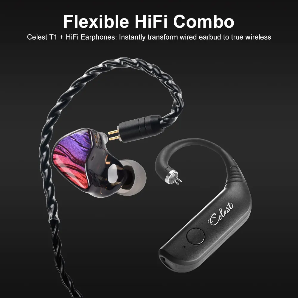 Фото Новые беспроводные Bluetooth-наушники Celest T1 V5.3, водонепроницаемая гарнитура TWS для Hi-Fi музыки с микрофоном, наушники для звонков IEMs №2