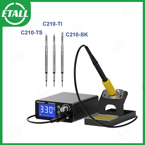 Паяльная станция MECHANIC T210 SE, светодиодная цифровая регулировка, автоматический сон, быстрый нагрев, 210, микроэлектронный ремонт, сварочные инструменты