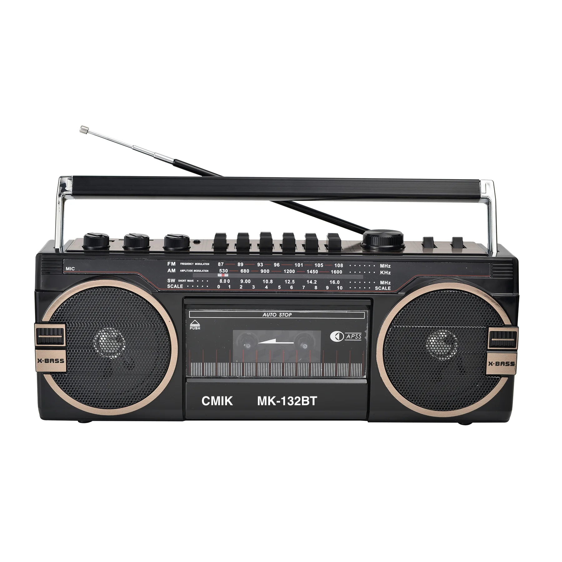 Ретро магнитофон в форме Bluetooth-динамика USB/FM/SW