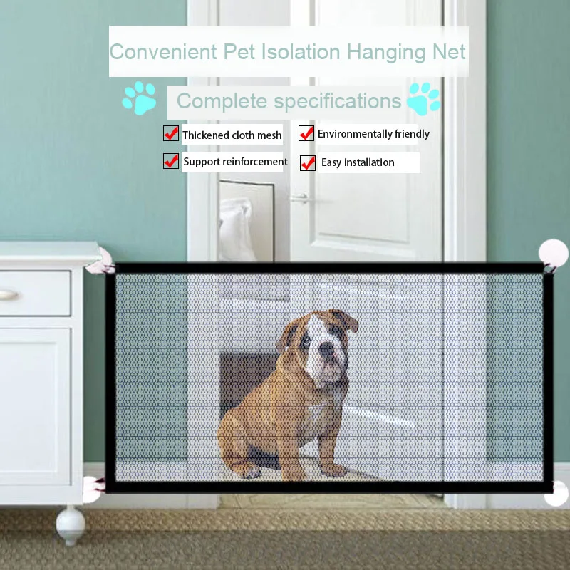 

Portable Folding Pet Fence Falcon Plastic Folding Dog Isolation Net Car Seat Car Window Protection Fence Cage Molnia