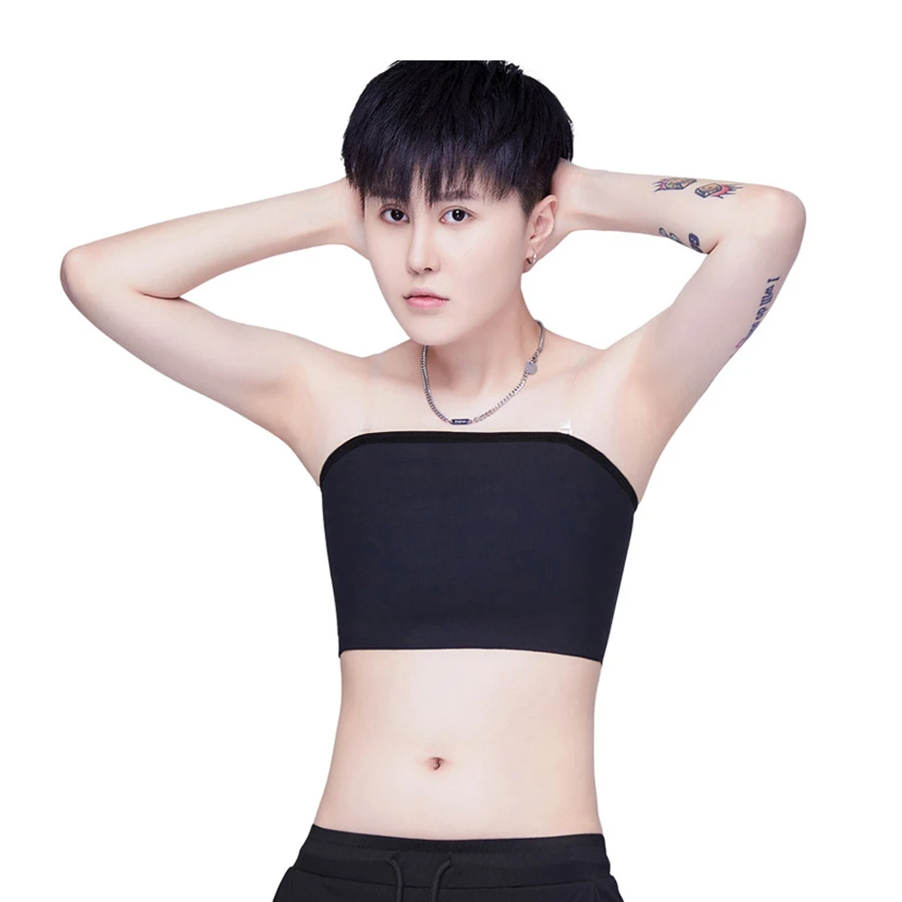 

BaronHong Seamless Strapless Top Pullover Chest Binder for Tomboy Trans Lesbian