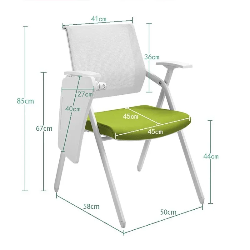 Эргономичный офисный стул для обучения складной письменной доски персонала