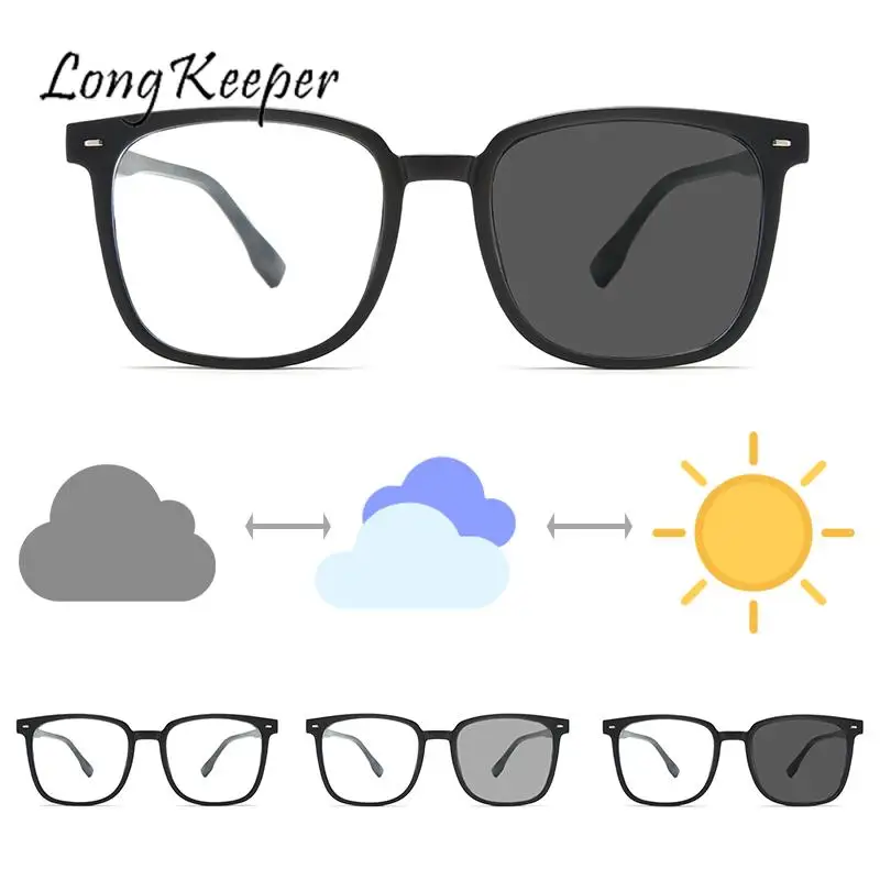 

Anti Blue Light Glasses for Women Men Vintage Square Eyewear Frames Photochromic Glasses Unisex Trend Computer Optical Oculos
