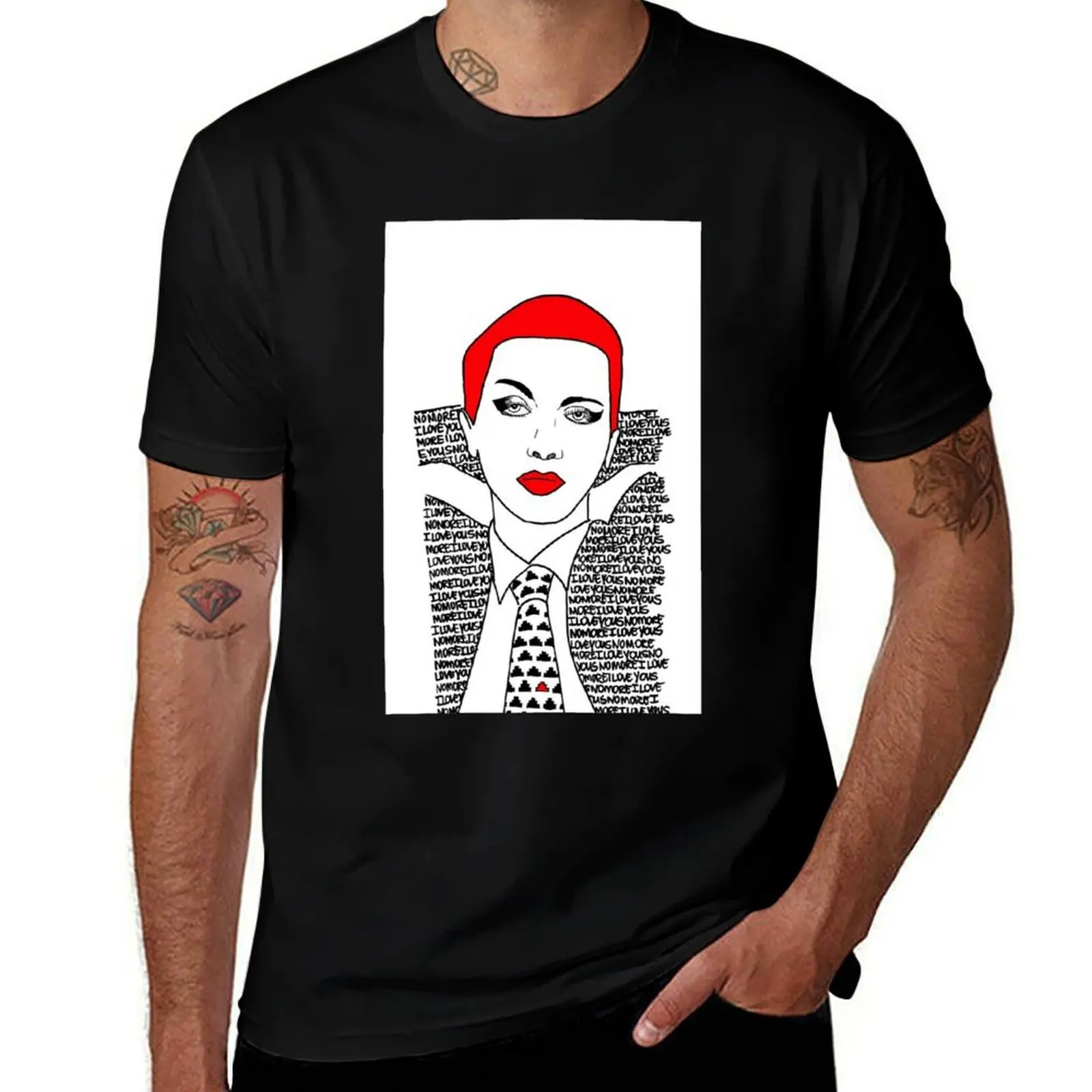 Фото Футболка Annie Lennox No More I Love Yous, легкий топ больших размеров №1