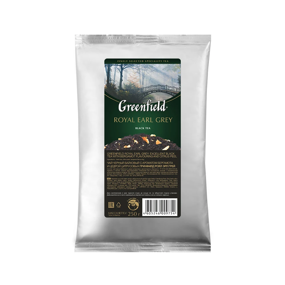 Greenfield Royal Earl Grey черный листовой чай с добавками 250 г. |