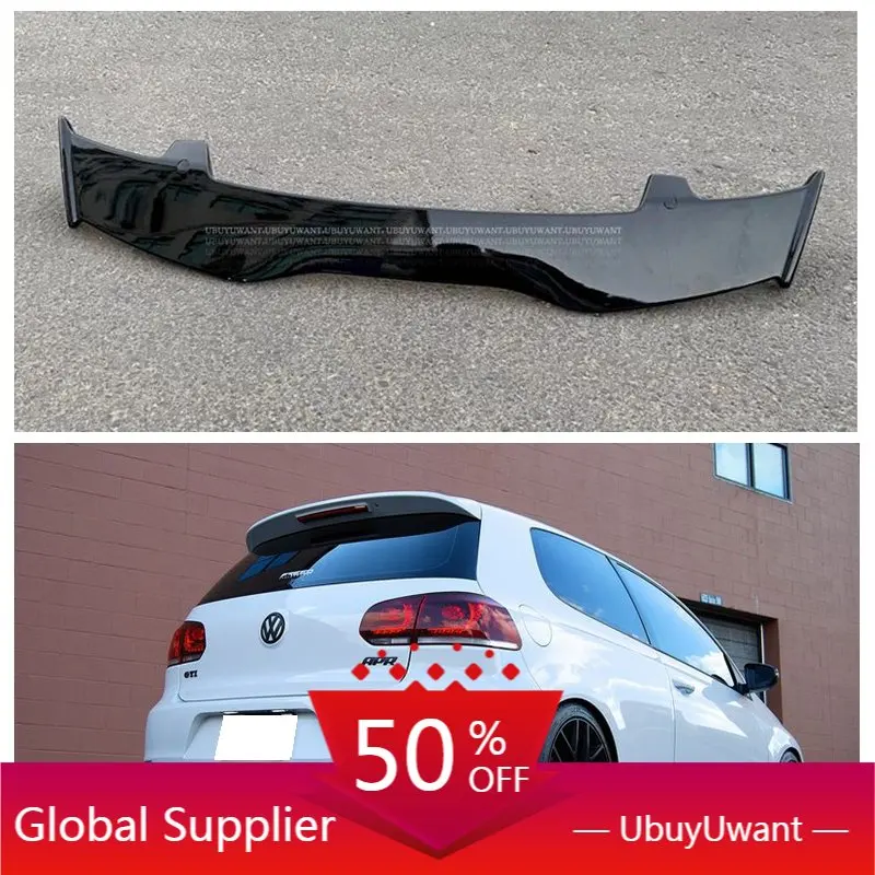 

Задний спойлер для Volkswagen VW Golf 6 GTI R20, внешний вид из АБС-углеродного волокна 2008-2012 Mk6 gti, крыша хэтчбека, заднее крыло, автомобильные аксессуары