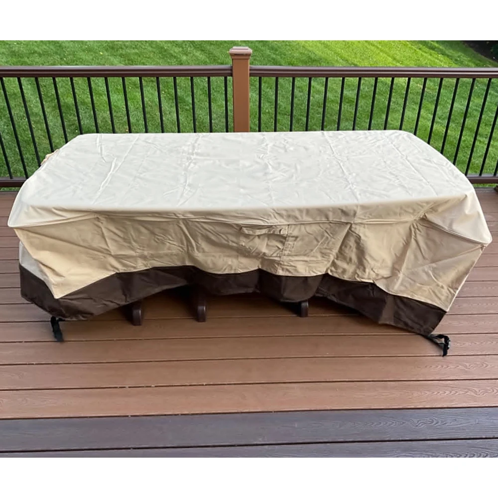 Patio Furniture Covers,Outdoor Furniture Cover Waterproof,420D Rectangular Patio Heavy Duty Table Cover Outdoor Dining Table (art.: 3920d3afd91a3) - 3920d3afd91a3
