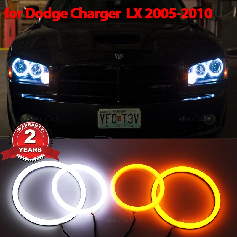 

Cotton LED Angel Eyes Kit Halo Ring Headlight Lamps For Dodge Charger LX 2005-10 Ultra Bright Refit Day Light turn signal light