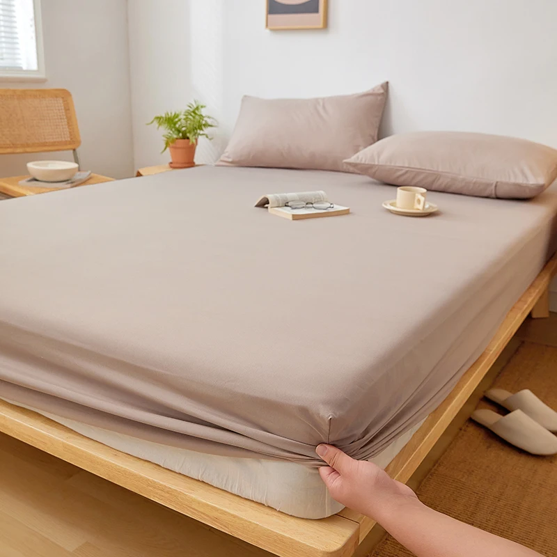 Хлопковая простыня Dreamreal для двуспальной кровати