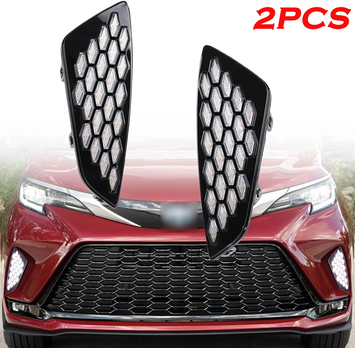 

Дневные ходовые огни для Toyota Sienna XSE 2021 2022 DRL, 2 шт., дневные ходовые огни, указатели поворота, 12 В, водонепроницаемые