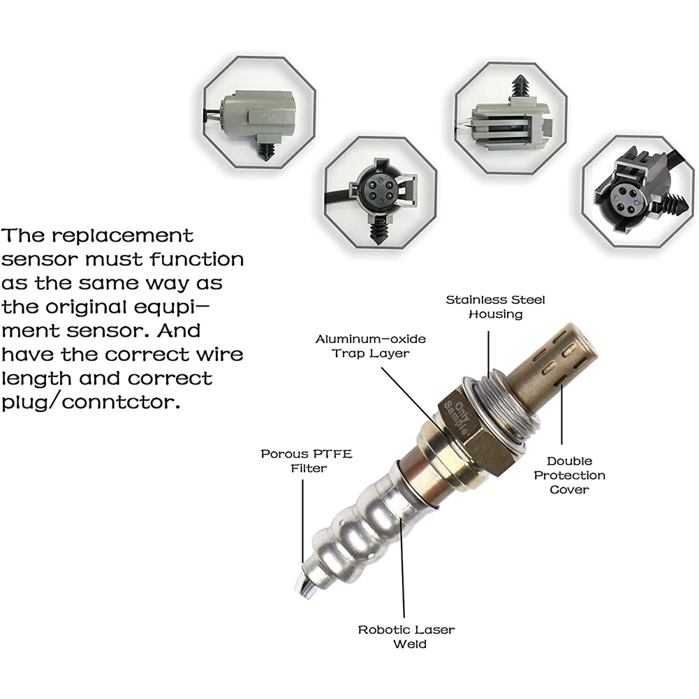 Датчик кислорода O2 234-4076 вверх по течению для 1996-2001 Jeep Cherokee L6-4.0L/98-99 TJ Dodge Dakota V8-5.9L