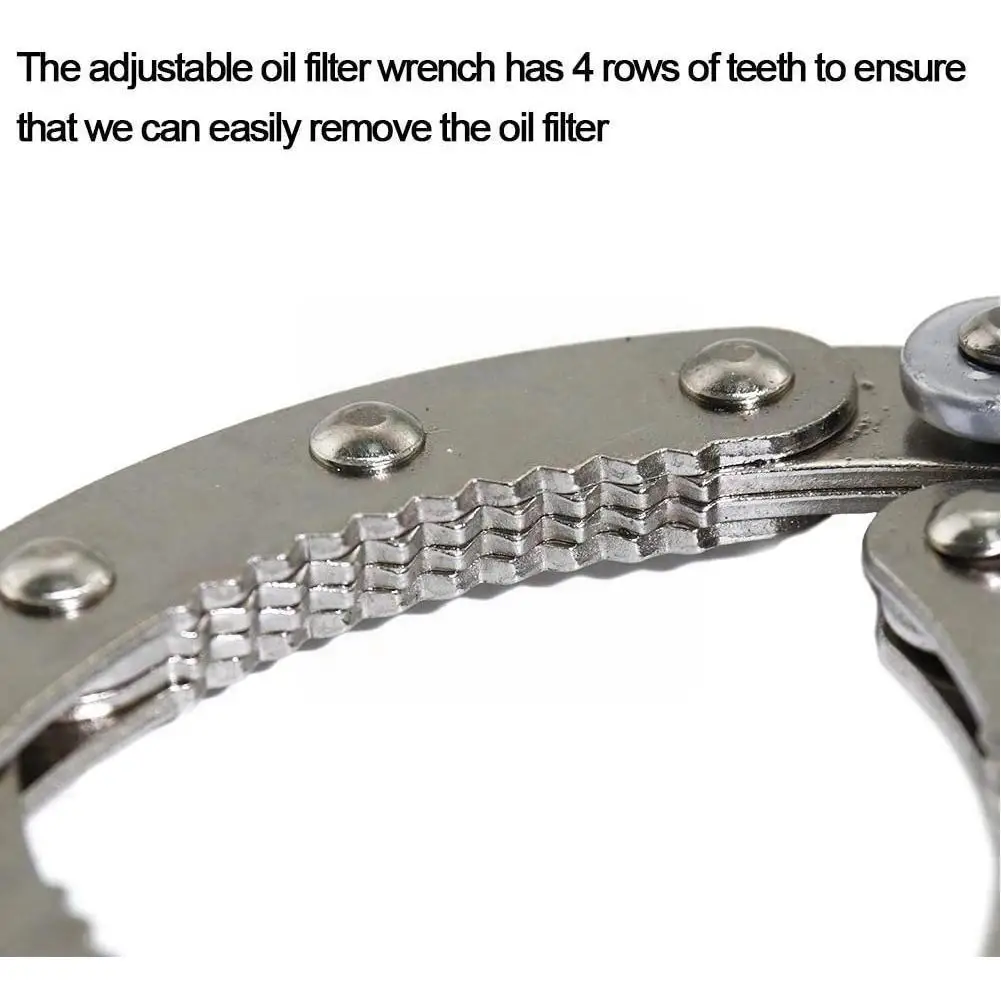 

1pcs Motorcycle Oil Filter Wrench Light Flexible Handle Remover Adjustable Portable Tool Range 60mm-75mm Universal Keys For Y9t4