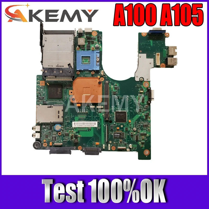 

Материнская плата Akemy для ноутбука Toshiba satellite A100 A105, 945GM DDR2 Бесплатный ЦПУ V000069060 V000069110 V000068510 V000068770