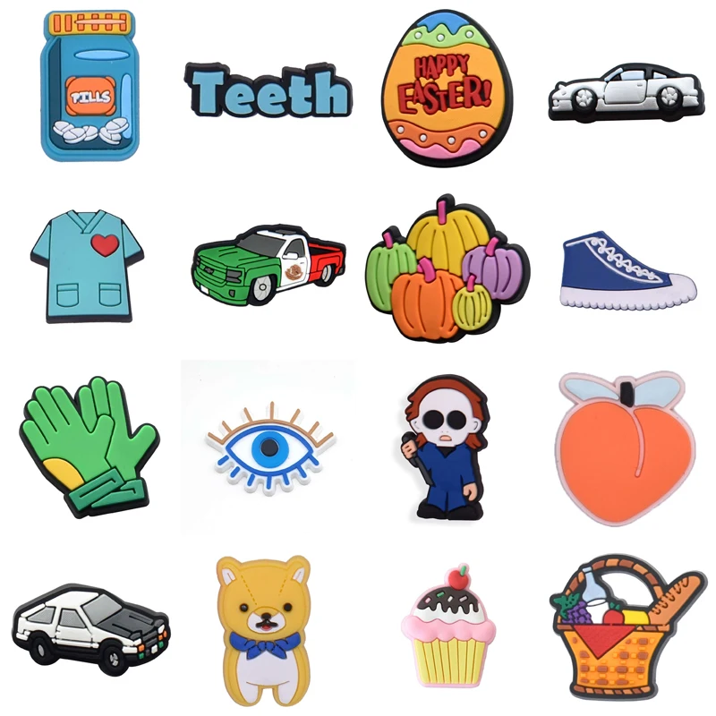 

Para Pins Decorations for Crocs Set Jeans Girl Wholesale Bulk Shoes Accessories Gifts Women Charm Boy Packs Kids Shoe Charms Men