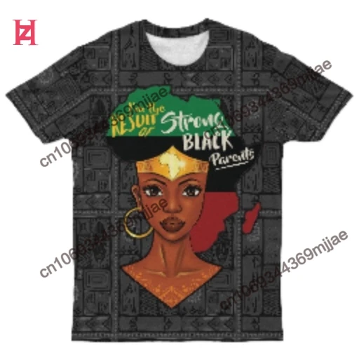 African Crewneck  Pocket Oversize T-shirts 2023 Women Oversized T-shirt Woman Clothing Women's T-shirt With Print Beach Tunic