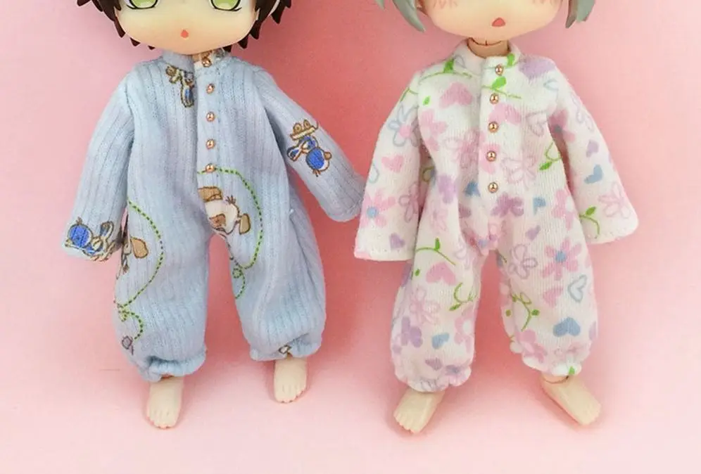 

Новинка 1/11 1/12 кукольная пижама одежда для ob11 obitsu 11 для 1/12 BJD Кукла одежда для сна аксессуары