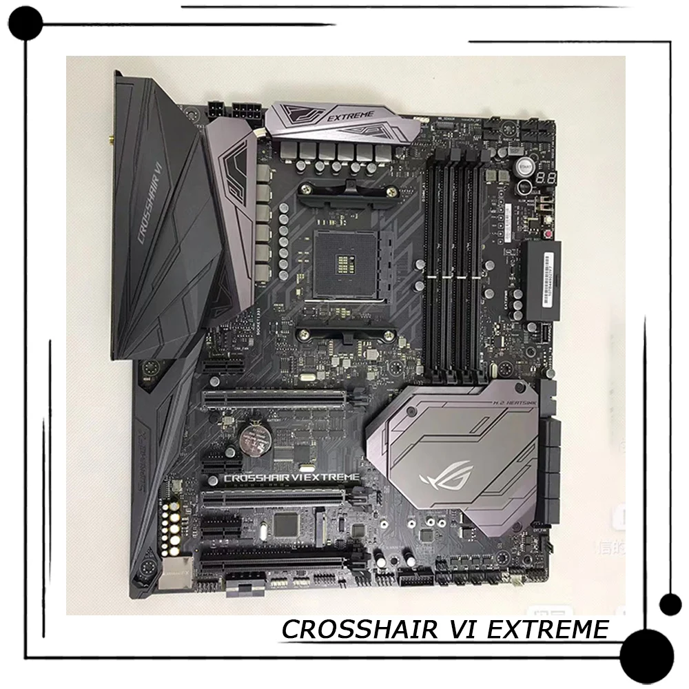 

CROSSHAIR VI EXTREME C6E для ASUS E-ATX игровая материнская плата X370 Socket AM4 поддержка AMD Ryzen/7-го поколения A-Series/Athlon II/Athlon