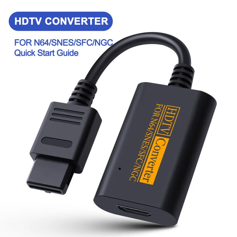 N64 to HDMI Converter HDTV Converter HDMI Cable Adapter for Nintend 64 Gamecube SNES NGC Plug And Play Full Digital 720P