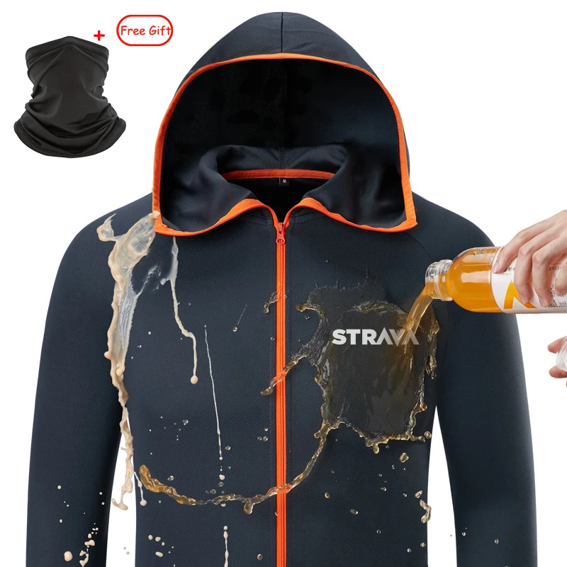 

Strava Cycling Clothing Waterproof Breathable Thin Mtb Jacket Cycling BMX Downhill Jersey Motorcycle Mountain Bike Jacket Men
