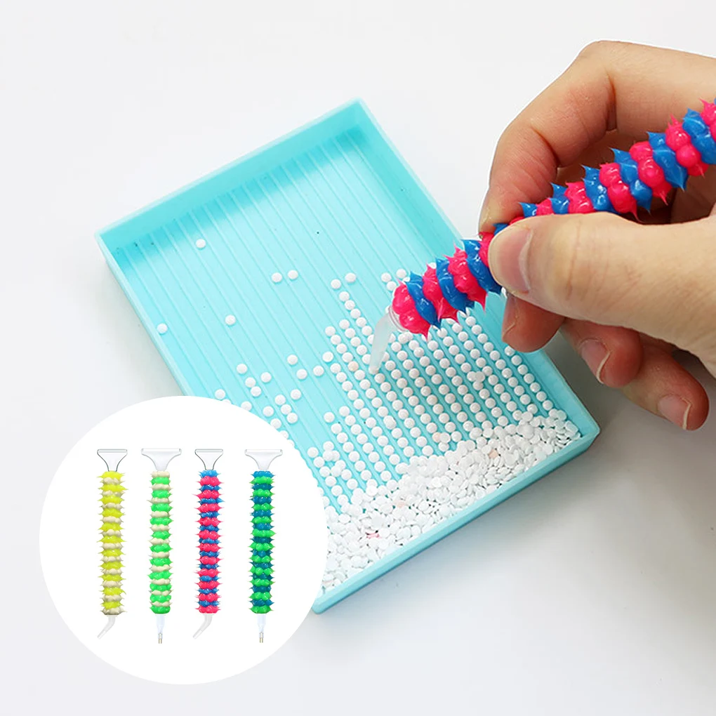 

Plastic Silicone 5d diy diamond painting Kit Resin Point Drill Pen Diamond embroidery Cross-stitch accessories Drilling mud Tool