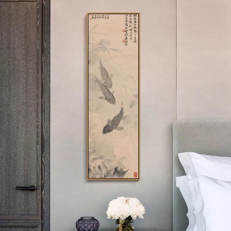 Чайный домик Ретро горный пейзаж живопись китайский стиль настенное искусство