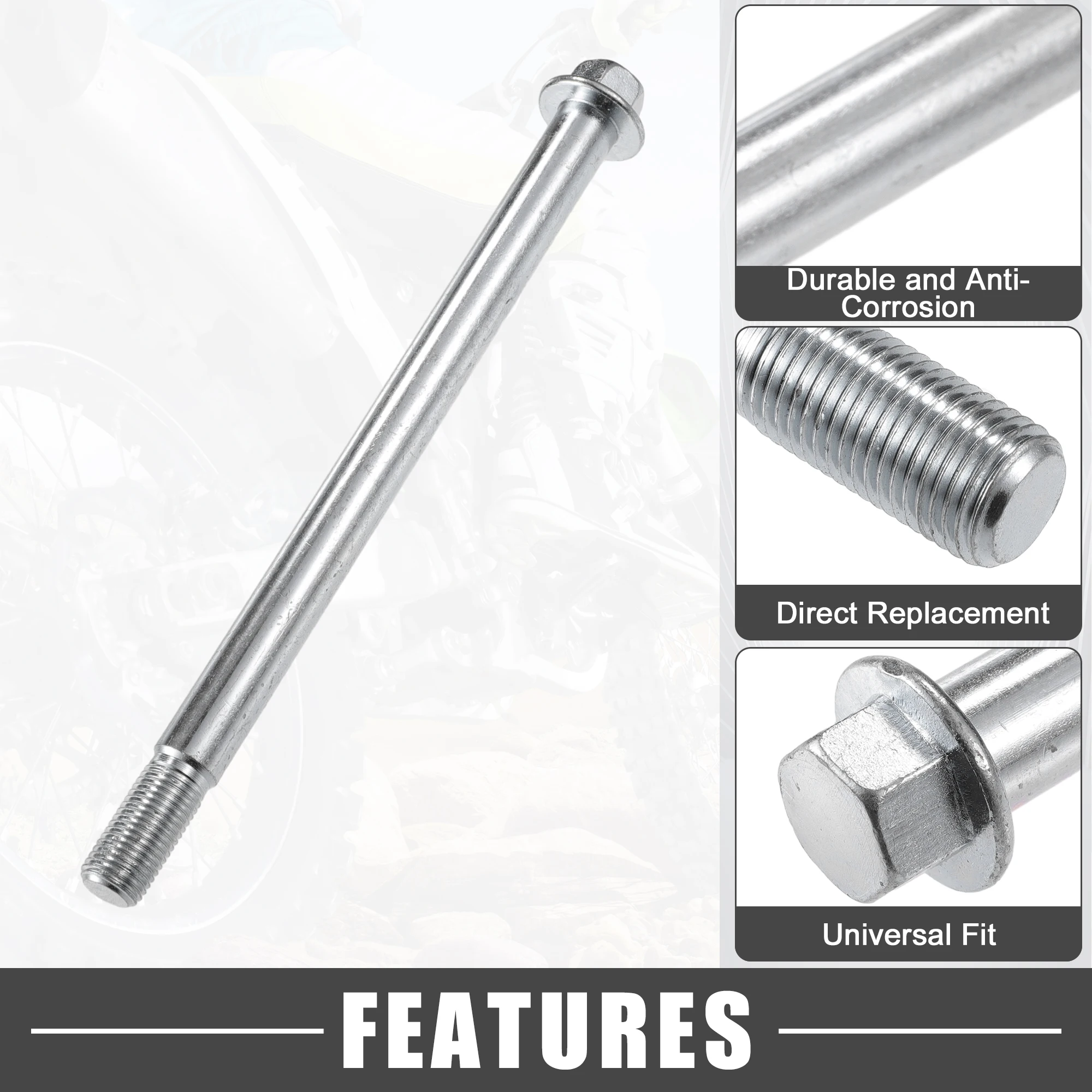 X Autohaux 1 комплект Передняя Задняя ось ATV с втулкой и винтовым болтом M14 205 мм 210 215 220