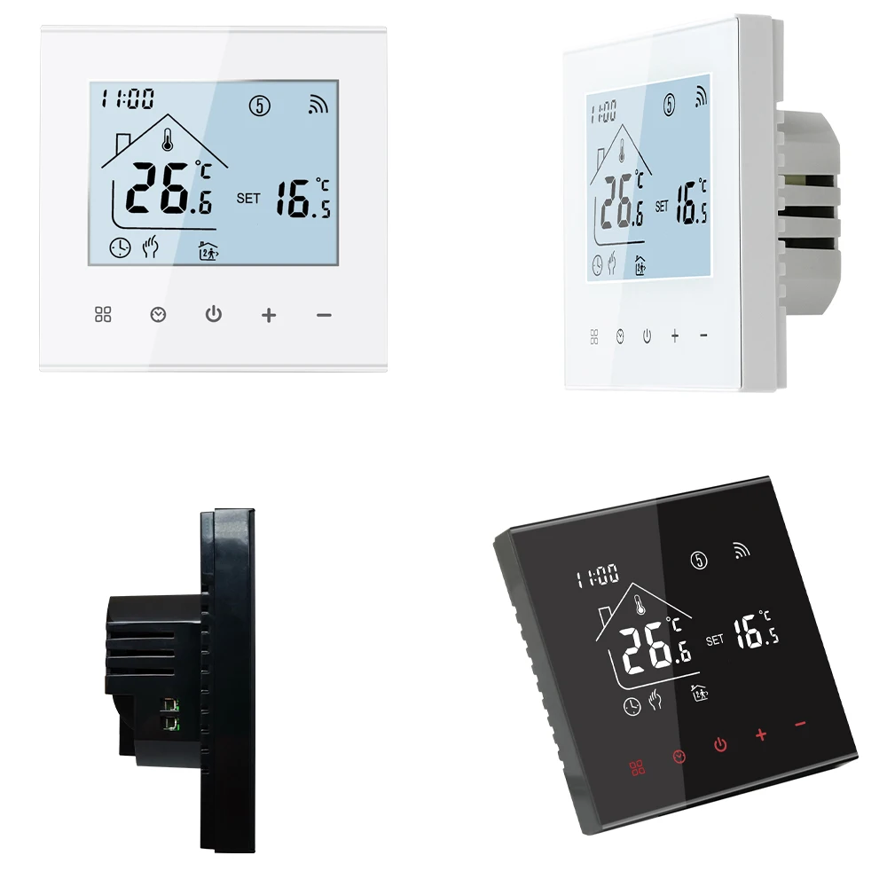 Фото Умный термостат Minco Heat Tuya с Wi-Fi, программируемый термостат для электротрического отопления/нагрева воды/газового котла №2