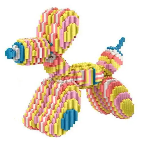 Милая собака серия Полуразрезанный шар фоторазрезание строительный блок