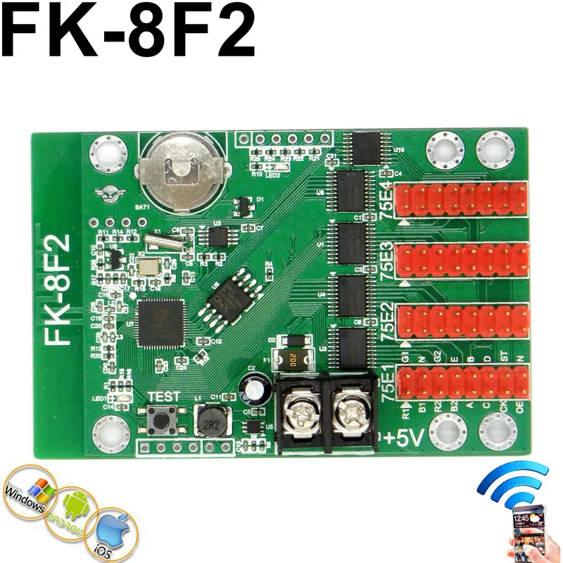 

Cazitog FK-8F2 RGB-контроллер Wi-Fi 192x64 пикселей