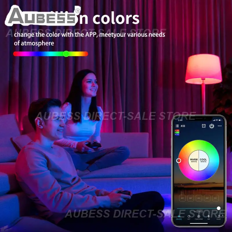 

Diy Wifi E27 Rgb Lamp Timer Remote Controller Lamp Corlorful Wireless Support Alexa Google Home Smart Led Bulb Dimmable