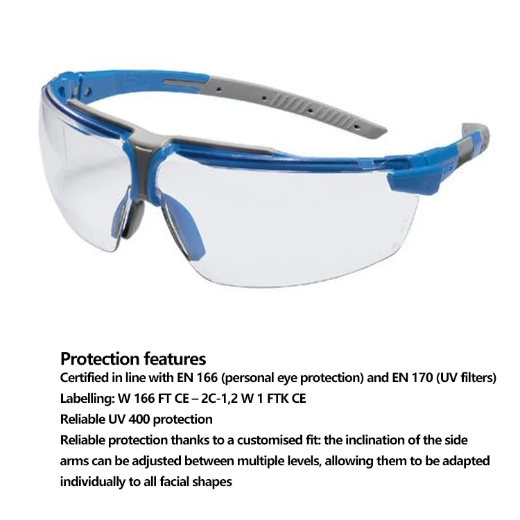 Увекс И-3 С 9190065 Lentes De Seguridad Защита труда Химические устойчивые к царапинам