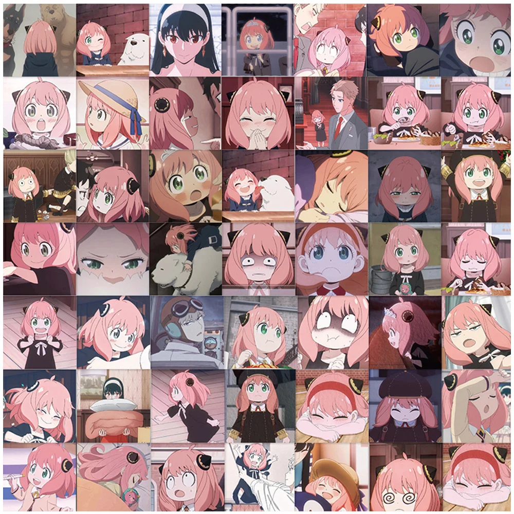 

10/30/60/120pcs Kawaii Girls Spy X Family Anime Stickers Japan Cartoon Sticker Diary Scrapbooking Car Bike Waterproof Decal Toys
