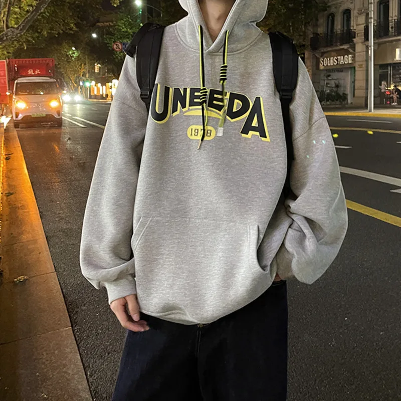 

SYUHGFA Hoodies Men Clothes Hip Hop Streetwear 2022 Autumn Fashion Hooded Jumper Harajuku Letter Graphic Women Male Pullover