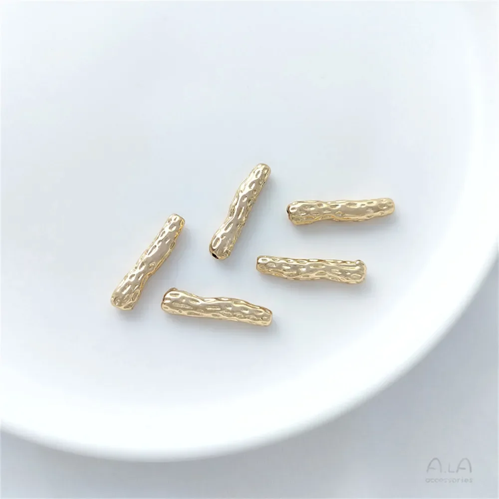 14-каратное золотое удерживающее полоску имитация трубки в стиле барокко