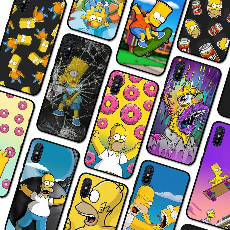 

Disney Simpson Phone Case for Redmi 5 6 7 8 9 A 5plus K20 4X 6 cover