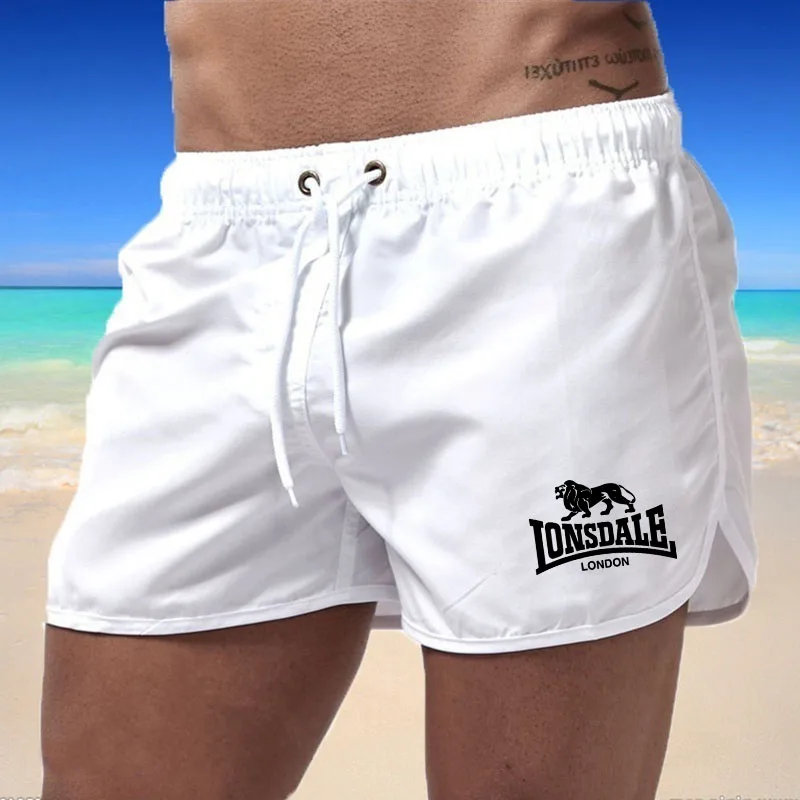 

Men's Beach Shorts Lonsdale-print Sport Running Short Pants Swimming Trunk Pants Quick-drying Movement Surfing Shorts Swimwear