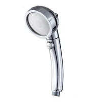 water saving rain shower head 3 spry modes high pressure spray nozzle abs chrome bathroom accessories set