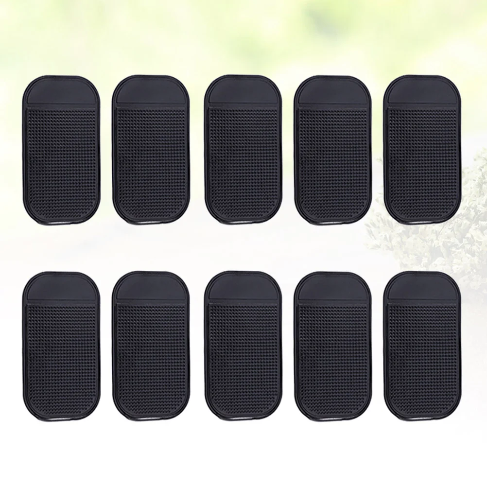 

10 Pcs Car Dashboard Mat Anti-slip Non-slide Auto Mat Dash Pad Accessory for Keys Sunglasses