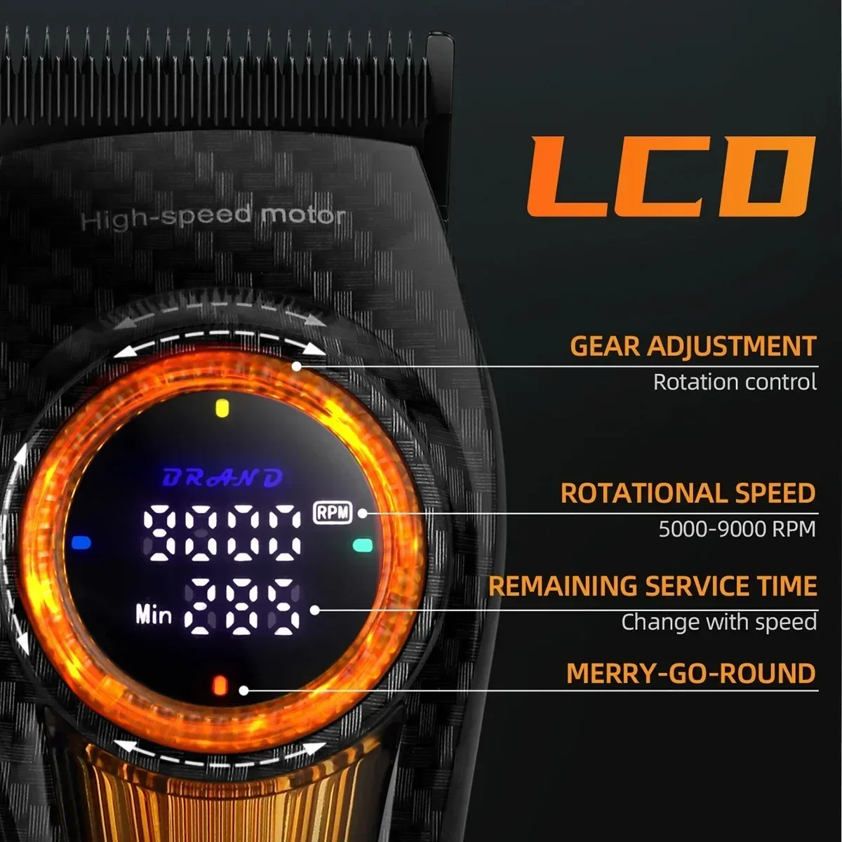 Машинка для стрижки волос Kemei профессиональный триммер 9000 об./мин.