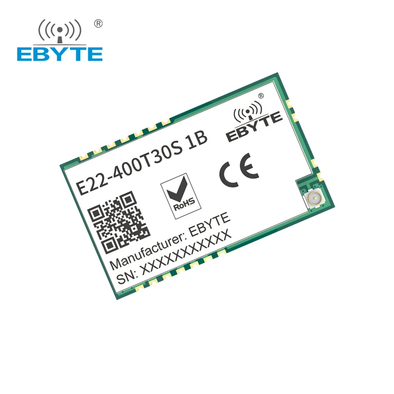 5PCS E22-400T30S-V2.1 SX1268 433MHz Wireless Transmitter and Receiver 30dBm UART SMD RF Module Built-in PA+LNA Stamp/IPX IoT