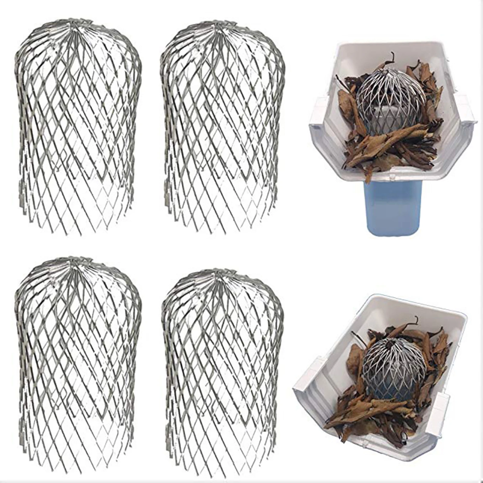 

4pcs Gutter Guard 3Inch Expandable Gutter Strainer Leaf Filter Gutter