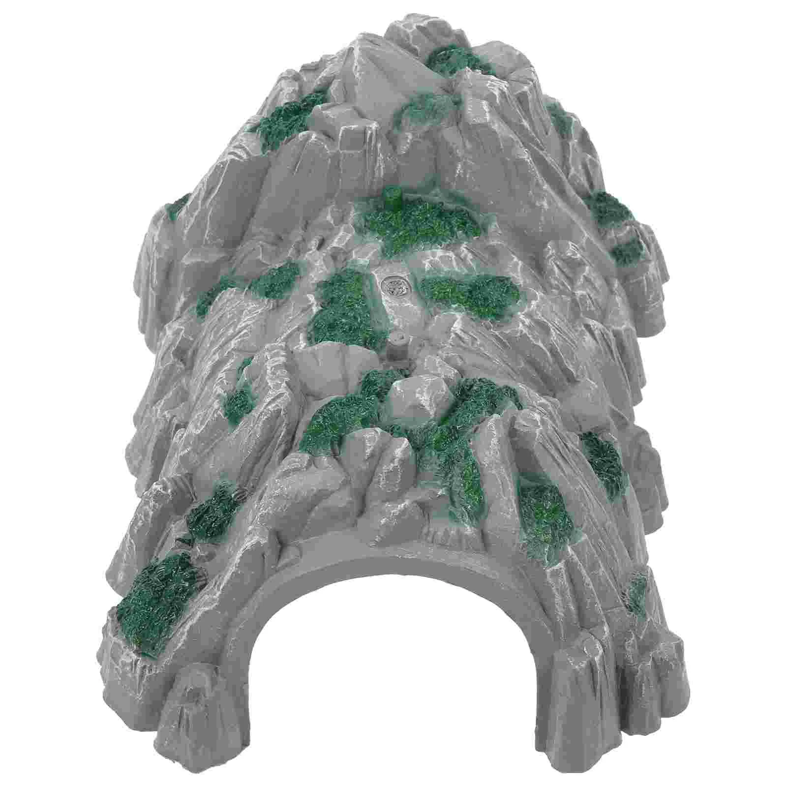 

Artificial Rock Cave Simulation Train Tunnel Wooden Toys Toddler DIY Playing Model Children Plastic Railway Kids