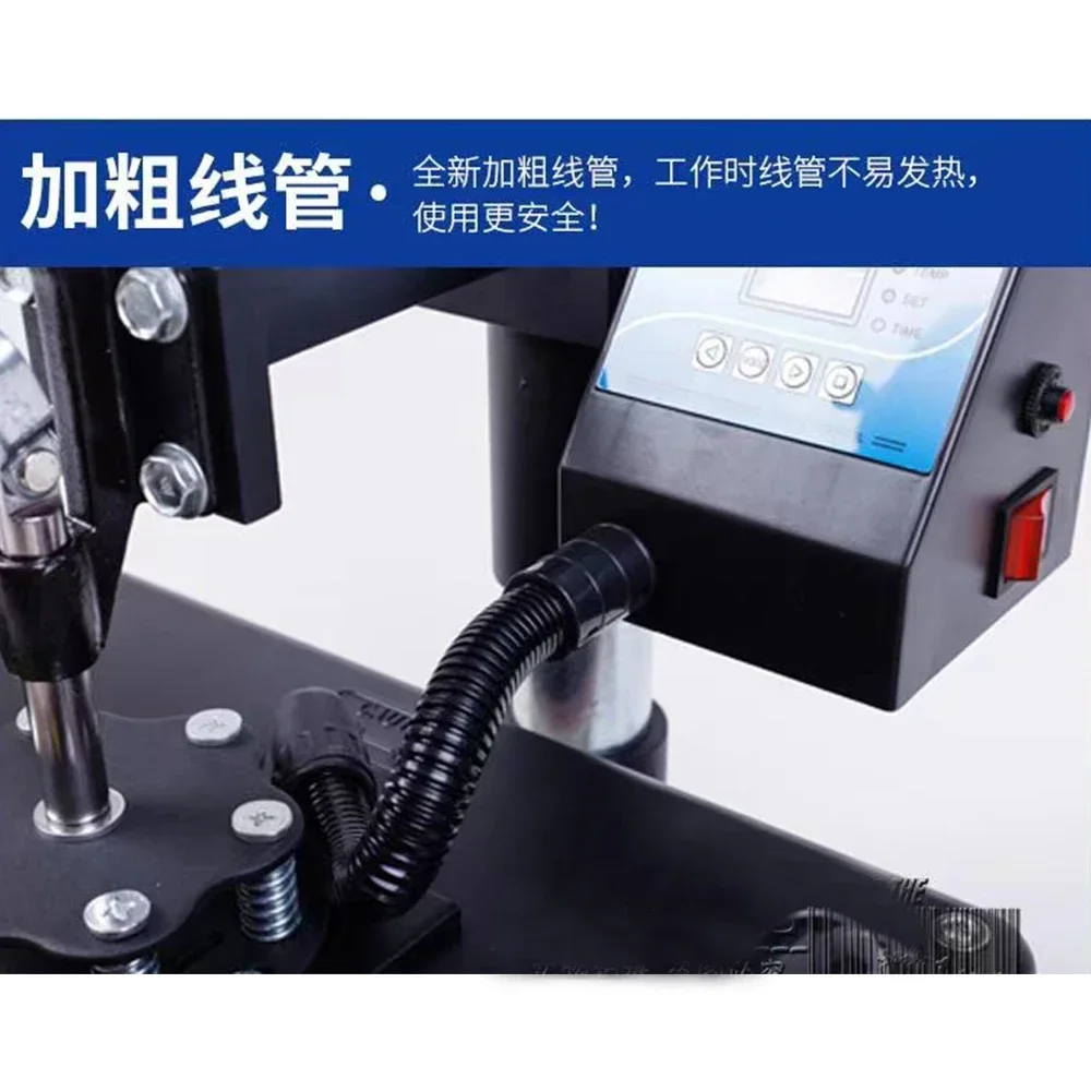 Двойной цифровой термопресс 650 Вт поворот на 360 градусов сублимационная печать