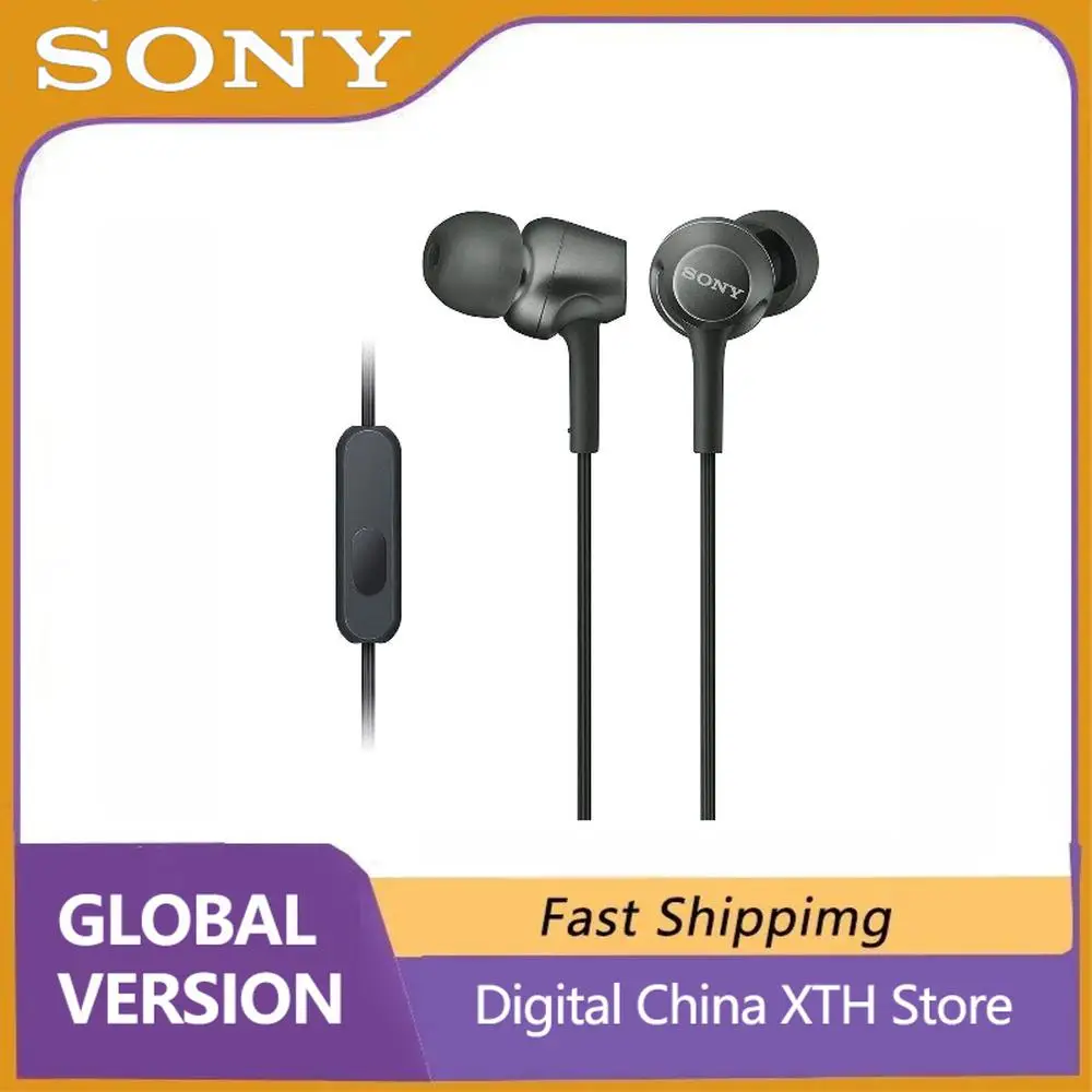 

SONY Inner Ear Receiver MDR-EX255AP computer game mobile phone headset HD bass line control