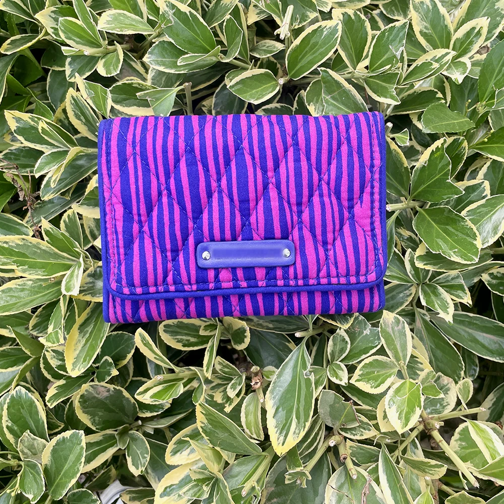 Women's purse cotton environmentally friendly print short small fashion coin purse multifunctional card carrying small card bag