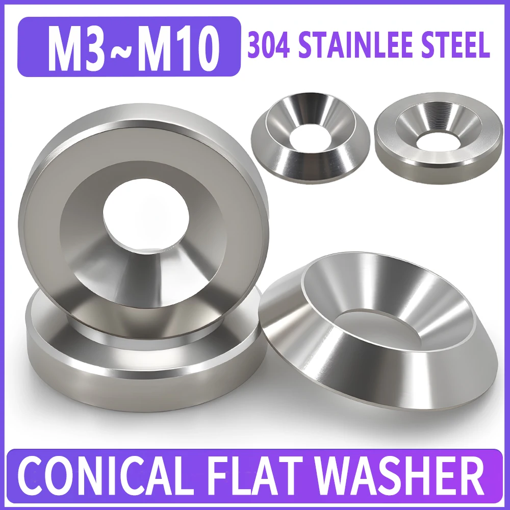 

Конические шайбы из нержавеющей стали 304 M3 M4 M5 M6 M8 M10 2-20 шт.