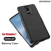 hstnbveo 6500mah battery charger cases for oneplus 7 battery case external power bank battery charging case for oneplus 7