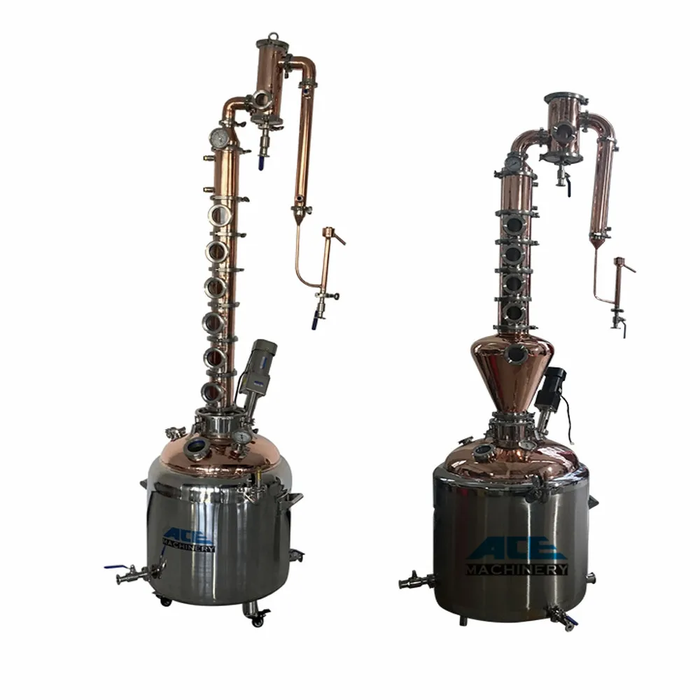 

100L 200L 300L Moonshine Stills Copper Pot Still With Copper Helmet Steam Distiller For Essential Oils Price